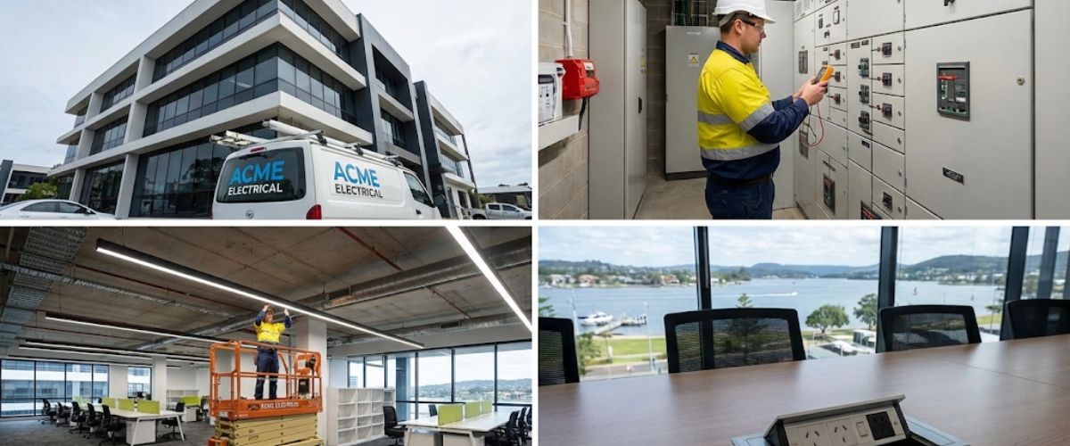 Commercial electrical services Gosford business property