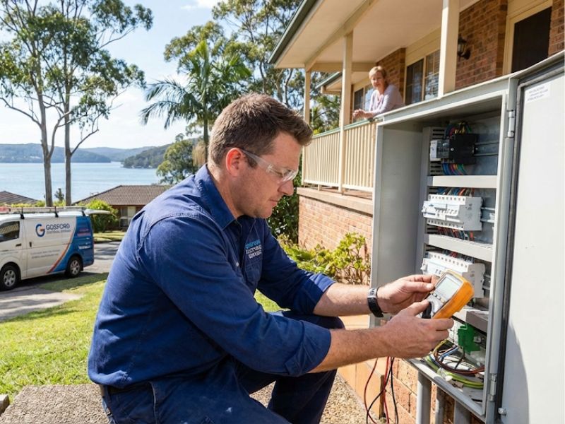 Professional electrician servicing Gosford Central Coast properties