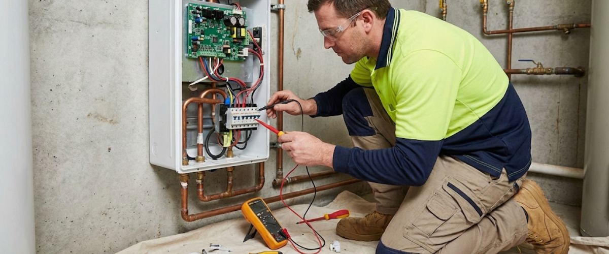Instantaneous hot water system electrical repair Central Coast