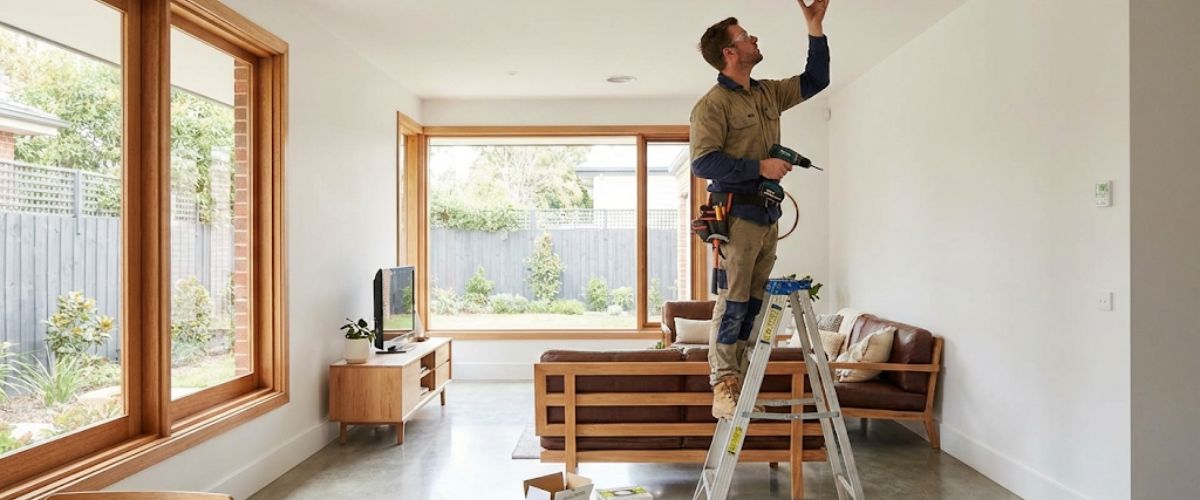 Commercial electrical installation Central Coast office building