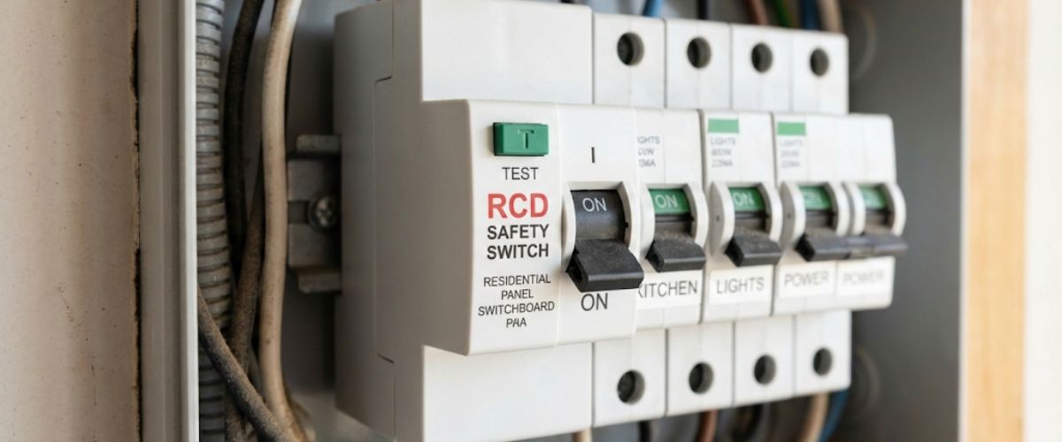 RCD safety switch electrical protection switchboard
