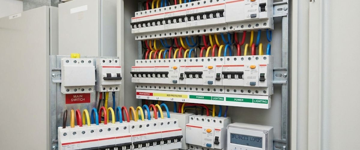 Three-phase switchboard with balanced circuit distribution Central Coast